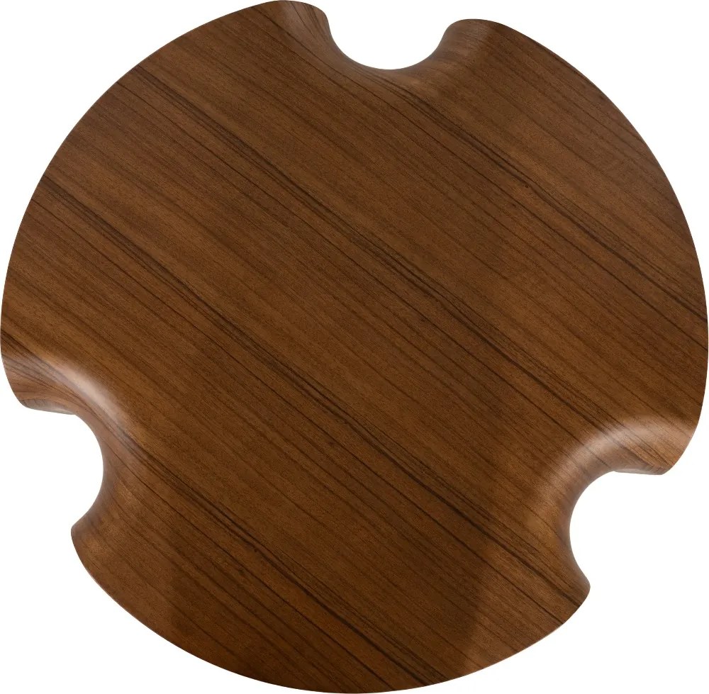 Organische Walnoot Salontafel - 110 X 110cm.