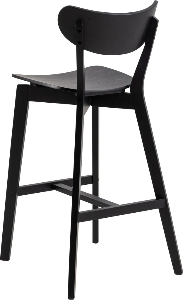 ROXY Zwart – HOUTEN BARSTOEL VOOR KEUKEN, WOONKAMER EN RESTAURANT IN RETROSTIJL