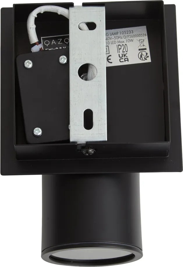 Moderne badkamer spot zwart vierkant IP44 - Ducha