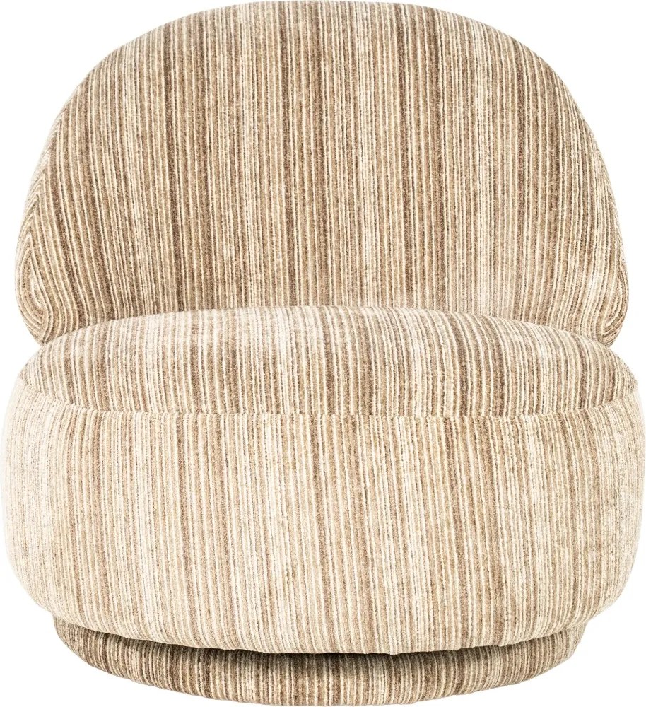 Retro Stoffen Fauteuil Bruin