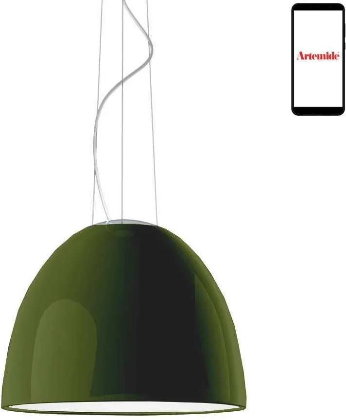 Artemide Nur Gloss hanglamp LED dimbaar via smartphone groen