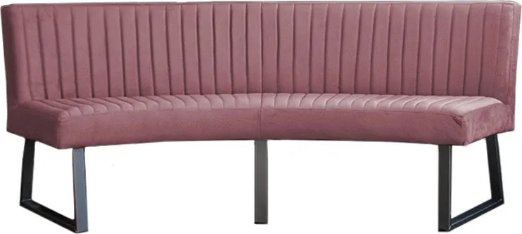 Eetkamerbank - Hengelo - stof Element roze 10 - geschikt voor ovale tafel 200 cm