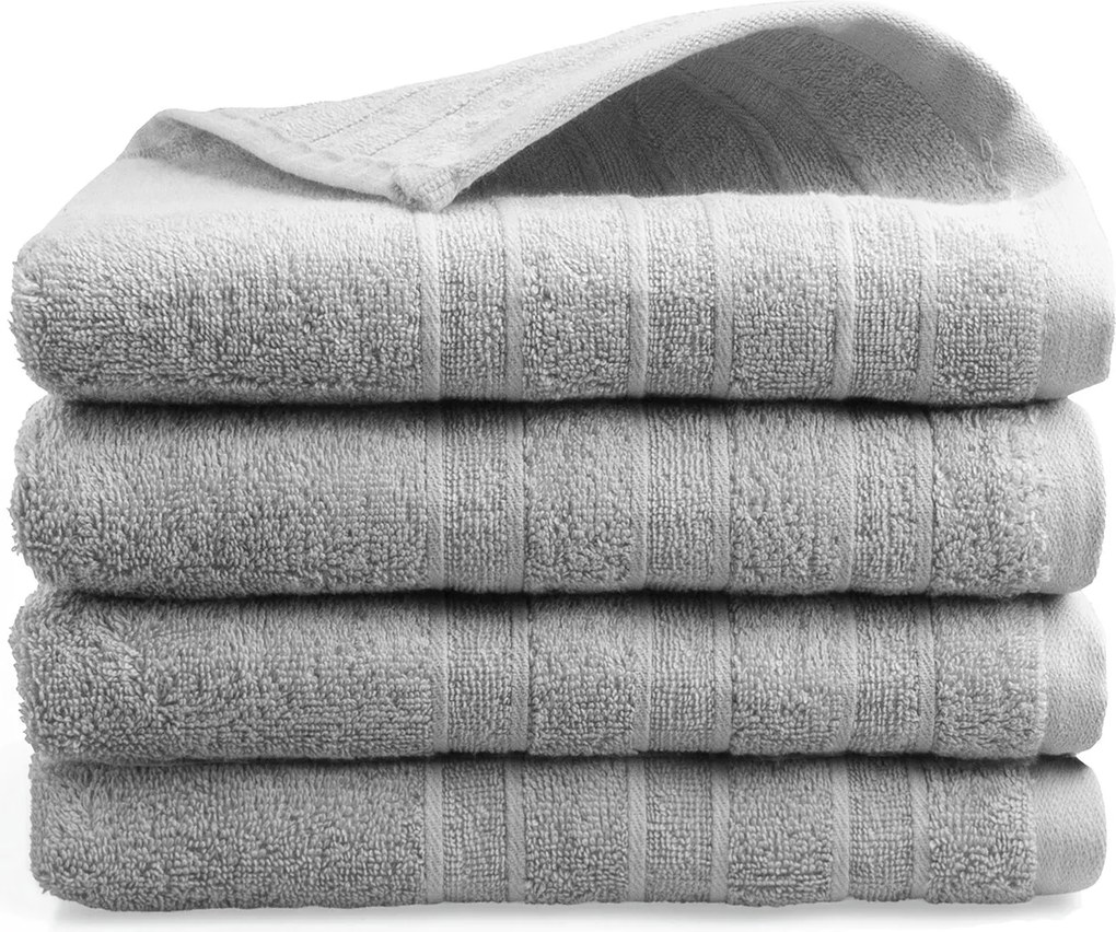 Handdoek DoubleLife Recycled Cotton Collectie– 4 stuks – 50×100 – sandy grey
