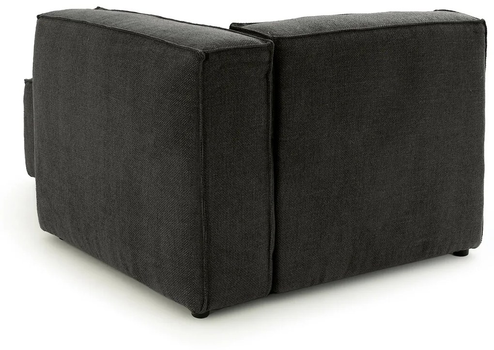 Modulaire longchair getextureerde stof, Seven