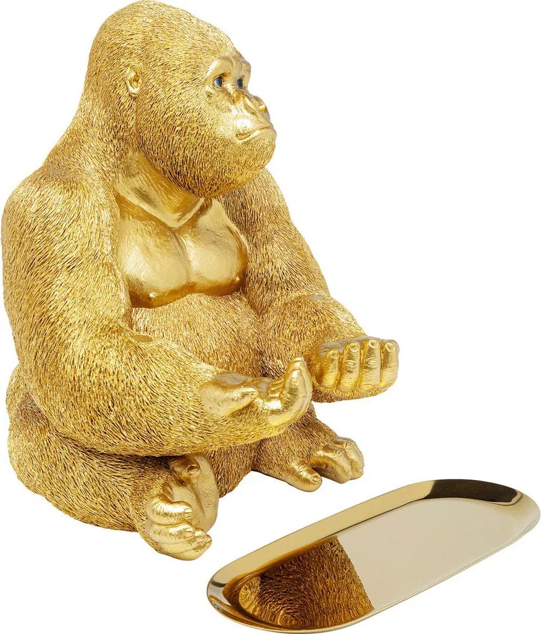 Gouden Gorilla Met Dienblad