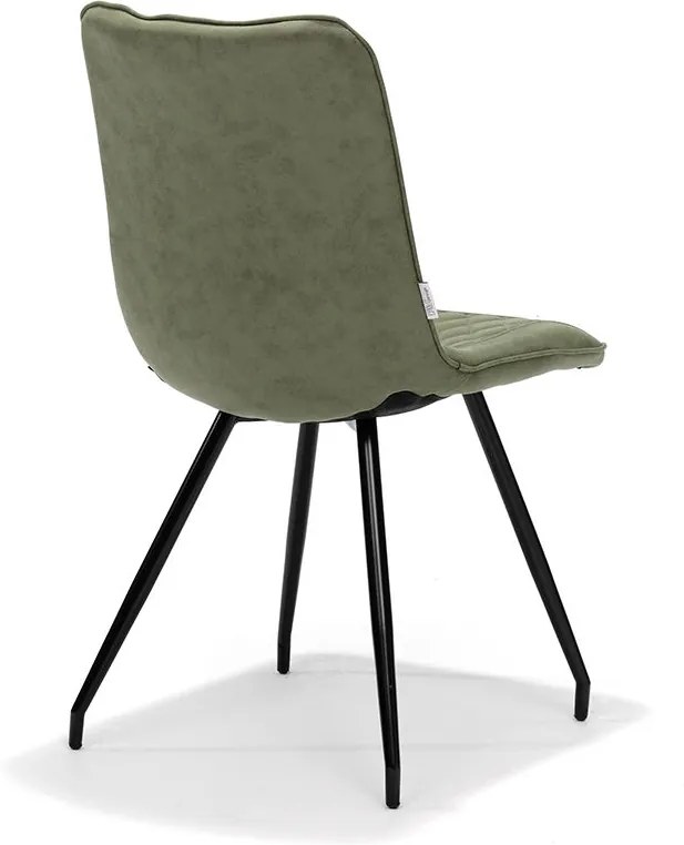 Eetkamerstoel Brescia | lederlook Soft groen