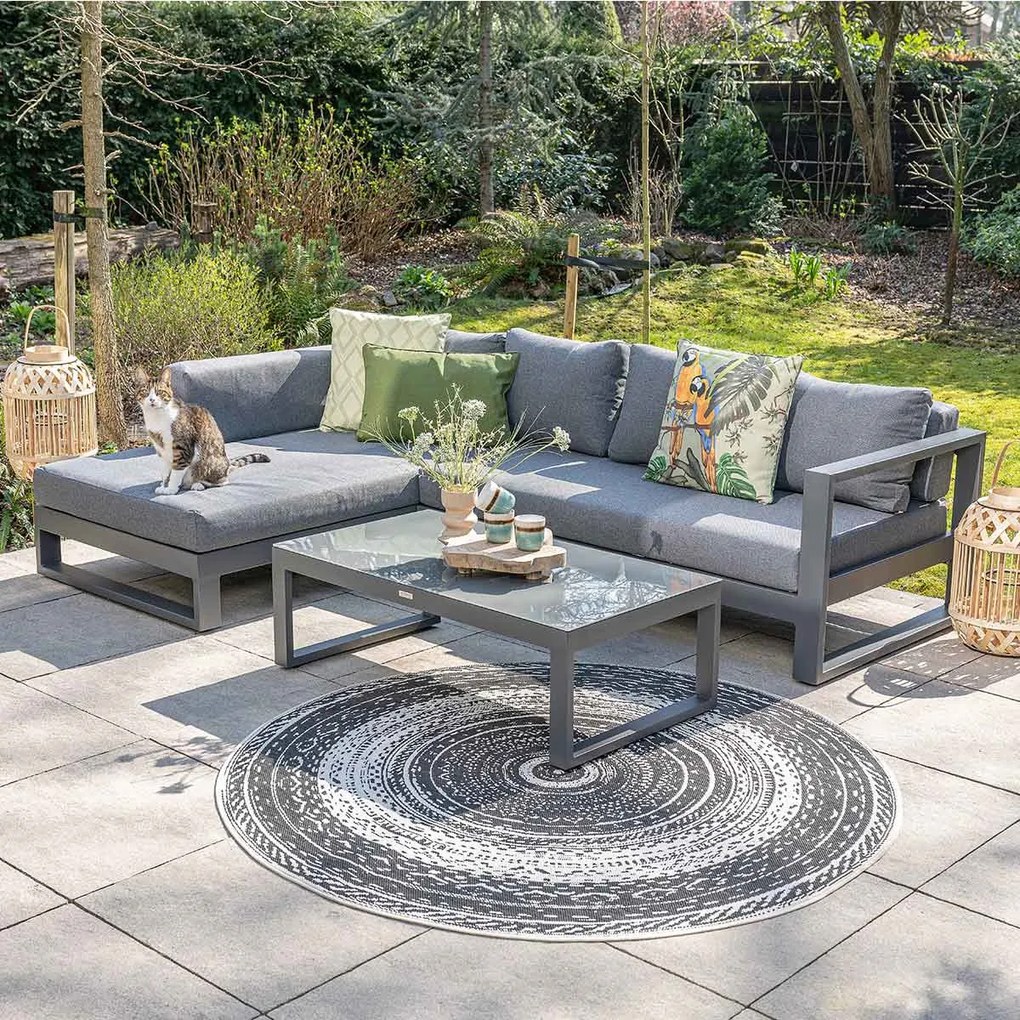 Garden Impressions Kiki loungeset 3-delig rechts - mystic grijs