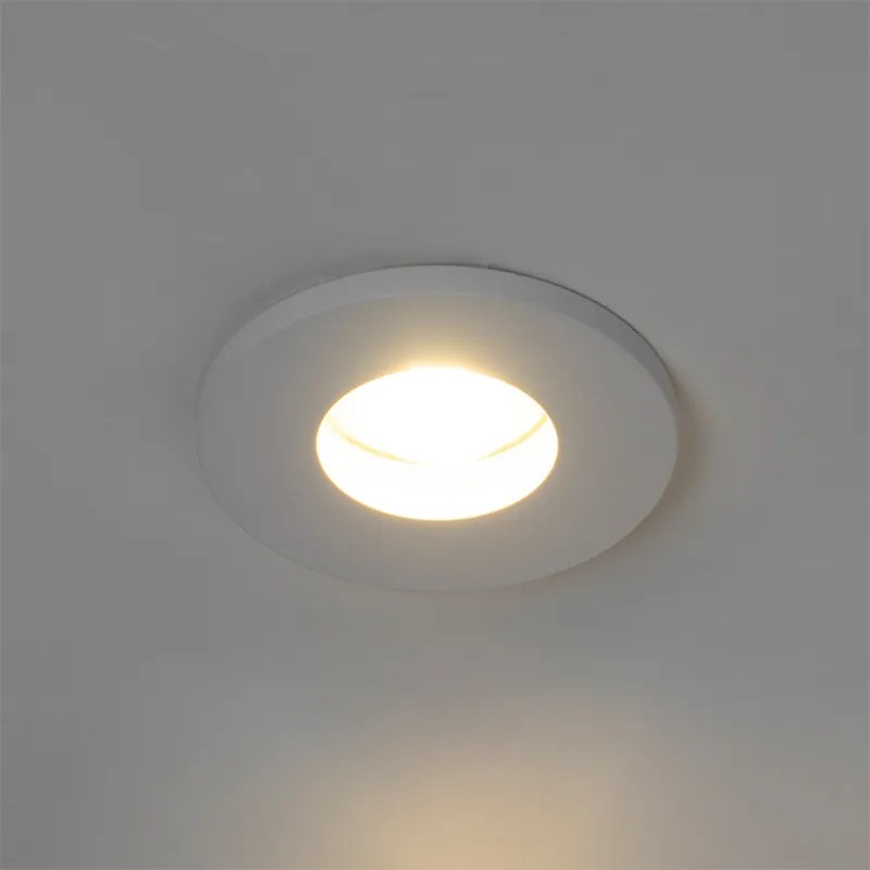 Set van 6 Moderne badkamer inbouwspot wit - Shed