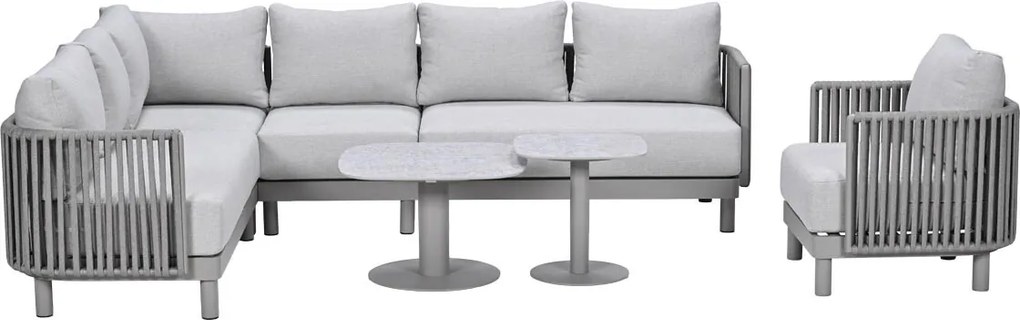 Garden Impressions Andong loungeset hoek 7-delig - taupe
