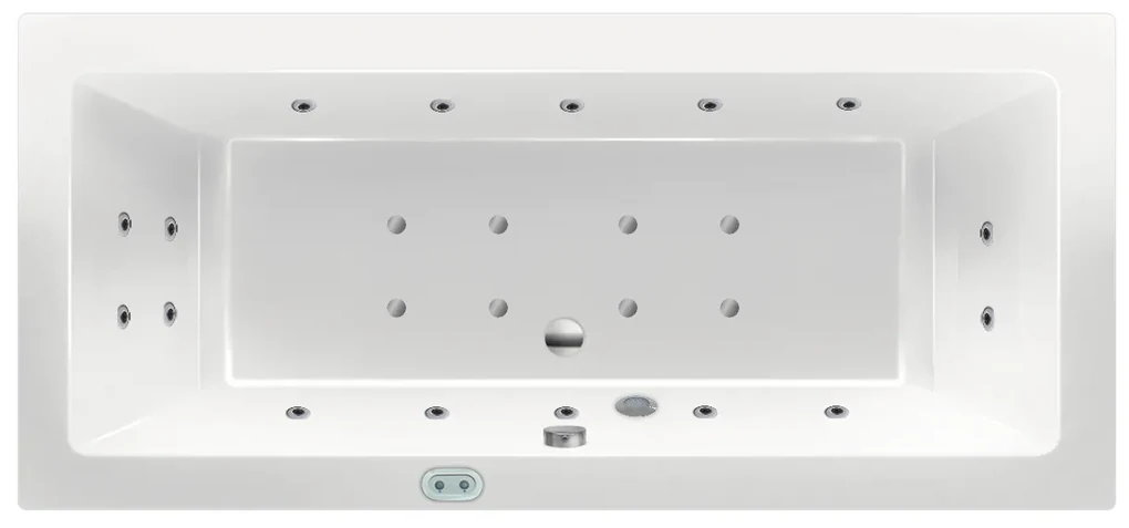 Lambini Designs Cube Bubbelbad Silent 190x90cm 10+4+2 hydro en 8 aero jets + kleurenlamp