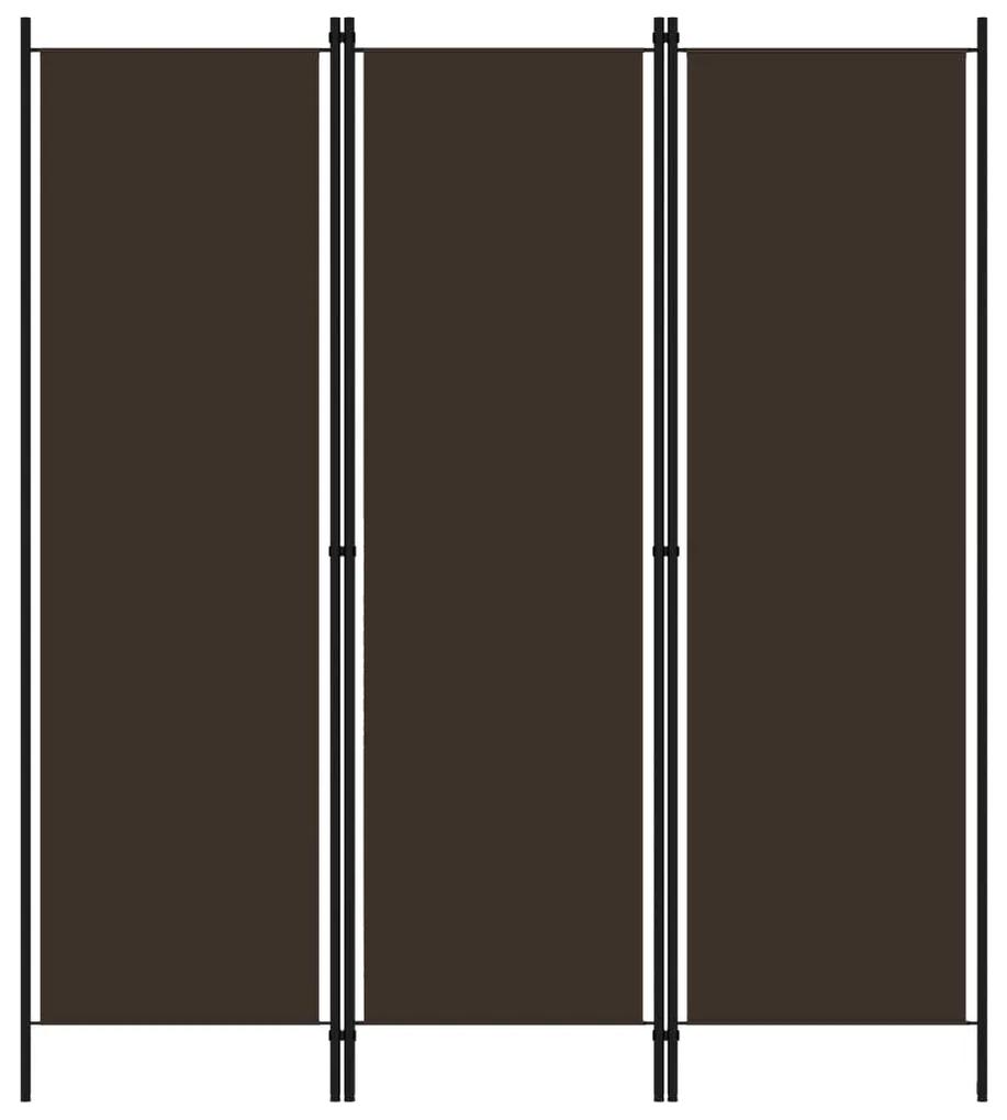 vidaXL Kamerscherm met 3 panelen 150x180 cm bruin