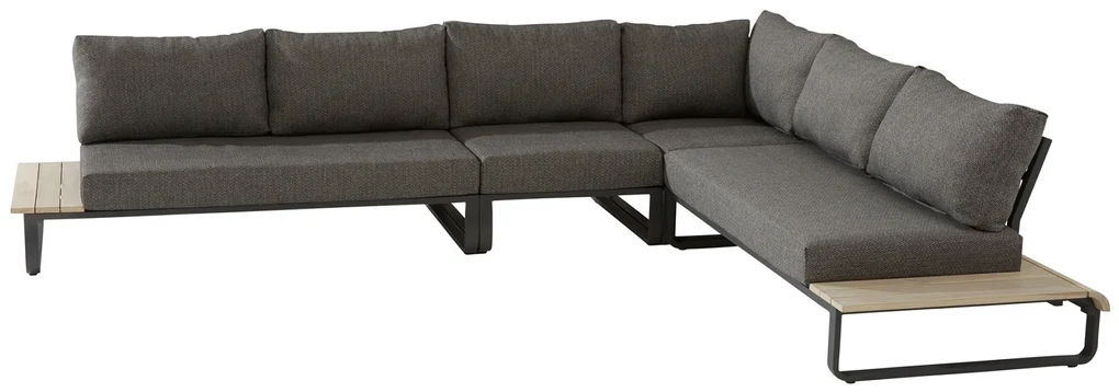 4 Seasons Outdoor | Scandic tuinset met Derby tafel 240 cm met sportbench Tuintafel houtkleur weerbestendig