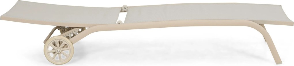 Domani Furniture Bellorio Ligbed Verstelbaar Aluminium Zand/Beige