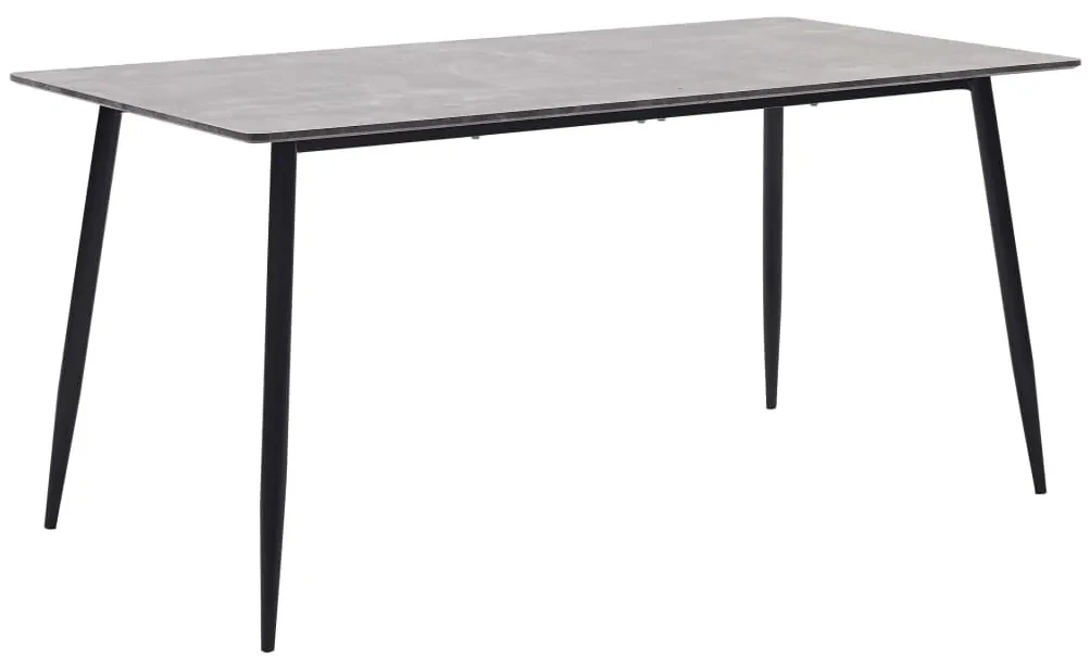 vidaXL Eettafel 160x80x75 cm MDF grijs