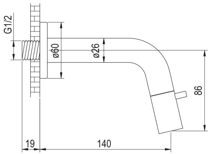 Brauer Gunmetal Edition inbouw fonteinkraan gunmetal geborsteld PVD