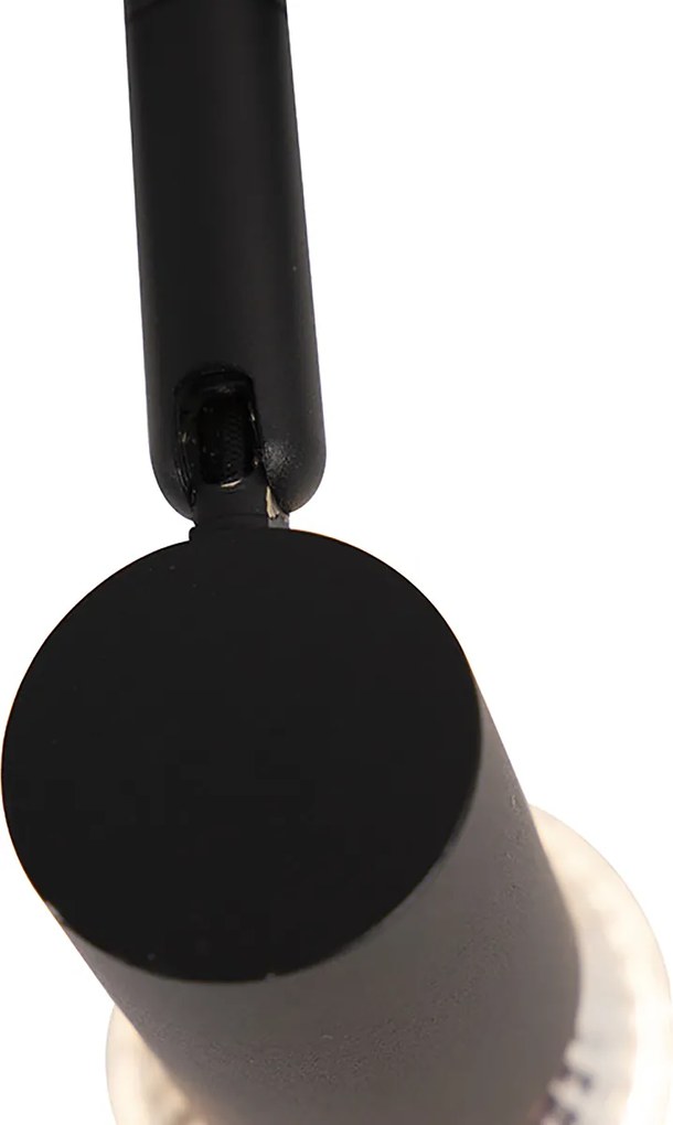 Modern 3-fase railsysteem met 3 spots zwart links - 3-Phase Jeany