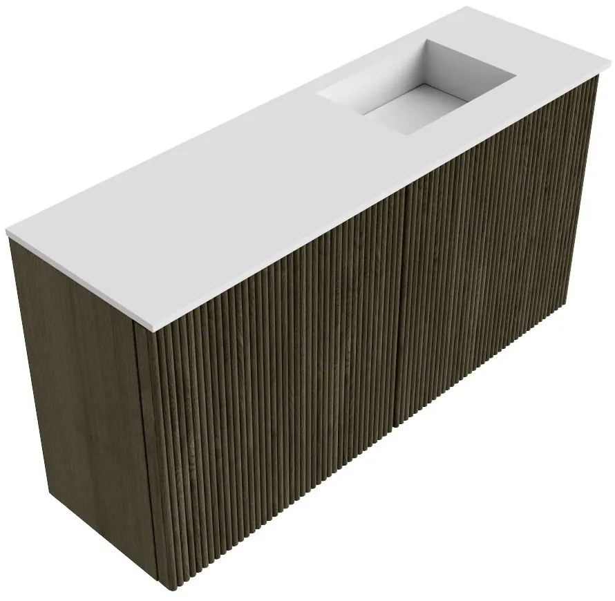 Mondiaz Joya 80cm toiletmeubel shadow met wastafel faye rechts 1 kraangat talc