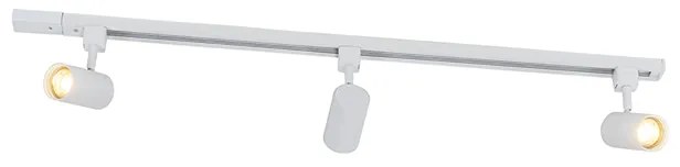 Smart railsysteem wit 1-fase 3-lichts incl. Wifi GU10 - Iconic Jeana