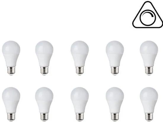 LED Lamp 10 Pack - E27 Fitting - 10W Dimbaar - Helder/Koud Wit 6400K