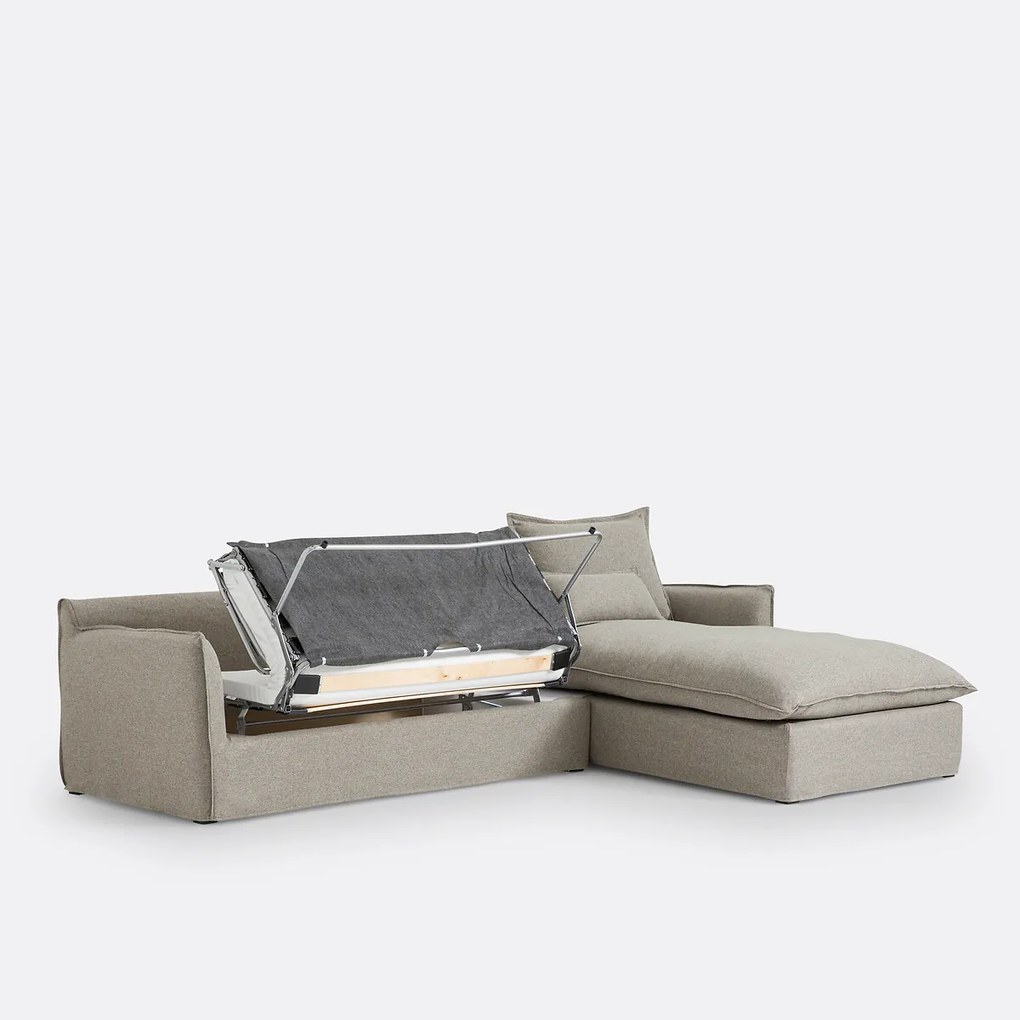 Hoekbank, omvormbaar, afneembare hoes, 4-zit, polyester, Odna