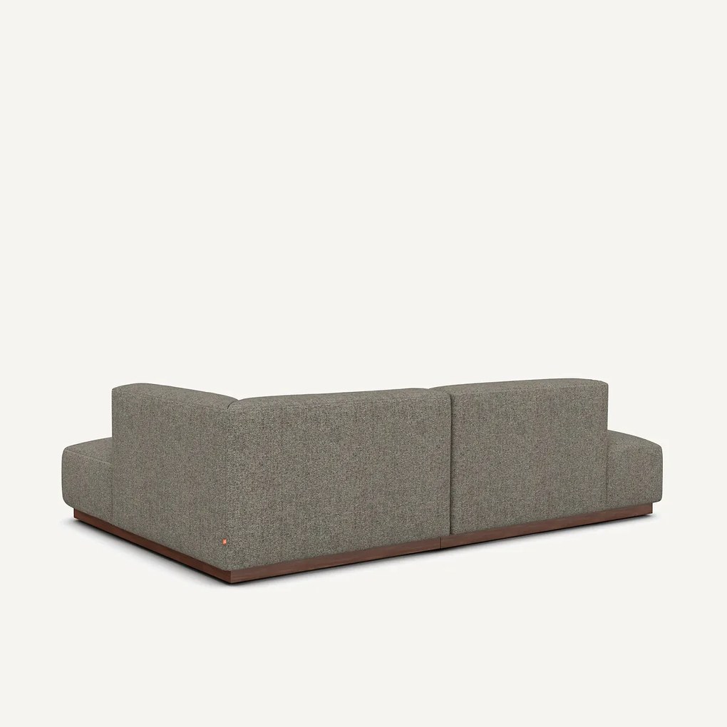 XL rechte hoekbank in tweed, JACOPO