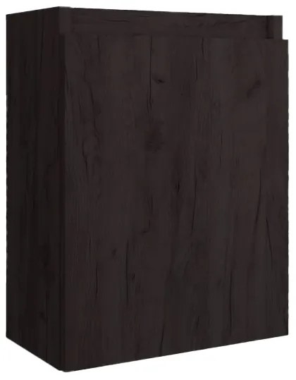 Fontana Recto toiletmeubel kasteel bruin 40x22cm met natuurstenen fontein rechts