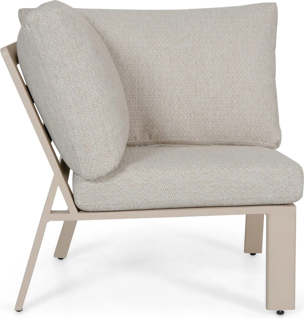 Hoek loungeset 5 personen Aluminium Zand/Beige  Lifestyle Garden Furniture Melone