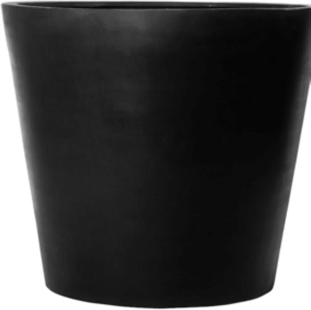Bloempot Jumbo bucket l natural 97x112 cm black rond