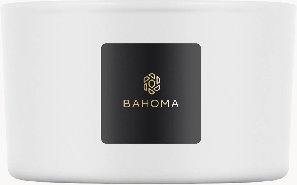 Handgegoten 3-lonts geurkaars Pearl (vanille-parfait)