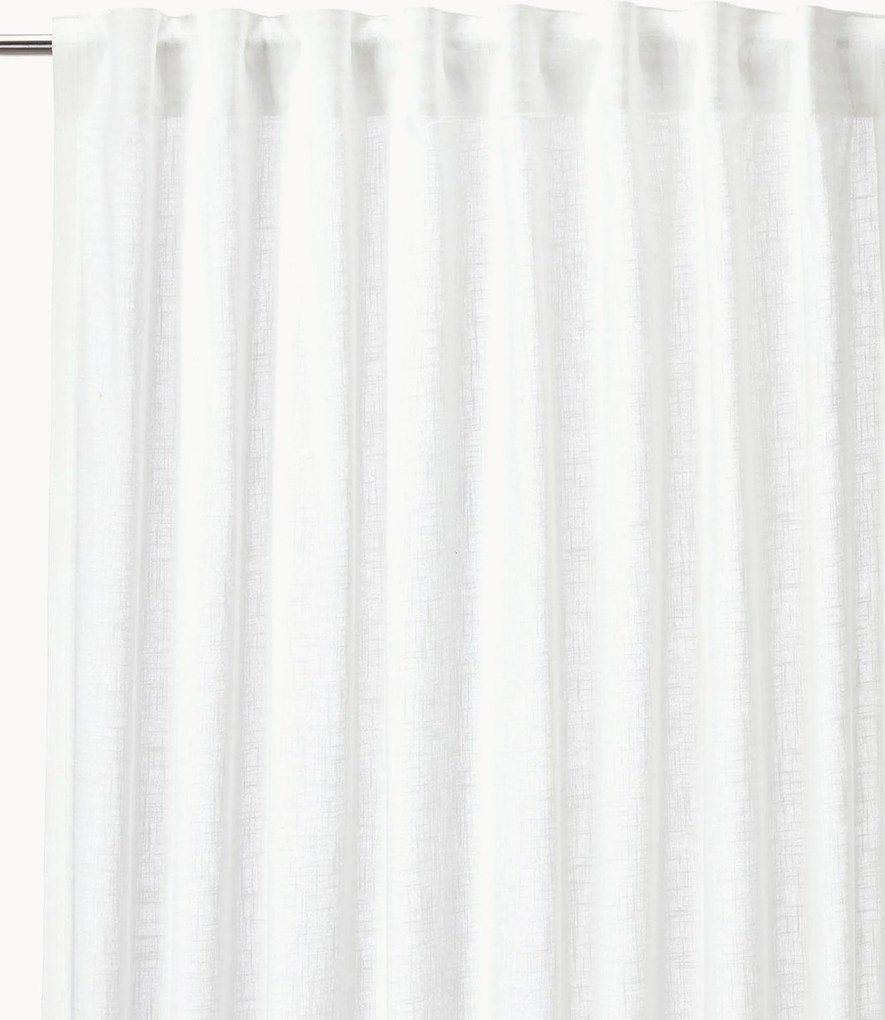 Lichte katoenen ondoorzichtige multi-band gordijnen Otila, 2-delig