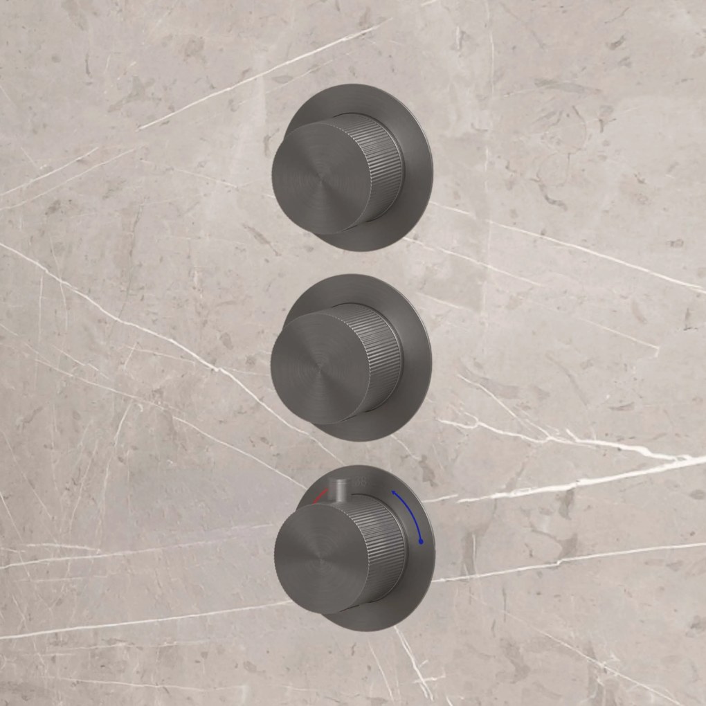 Best Design High End Moya complete 2-wegs inbouwthermostaat gunmetal