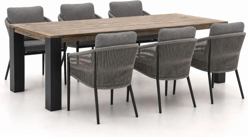 Diningset Bellagio | 6 personen | Tuinset teakhout | 7-delig | Kees Smit Tuinmeubelen