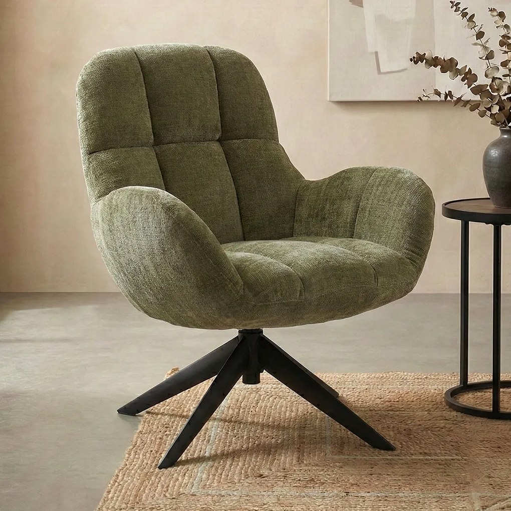Draaibare Fauteuil Modern Groen