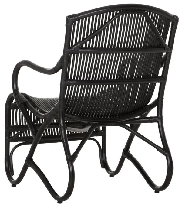 Must Living Como Bohemian Rotan Fauteuil Zwart