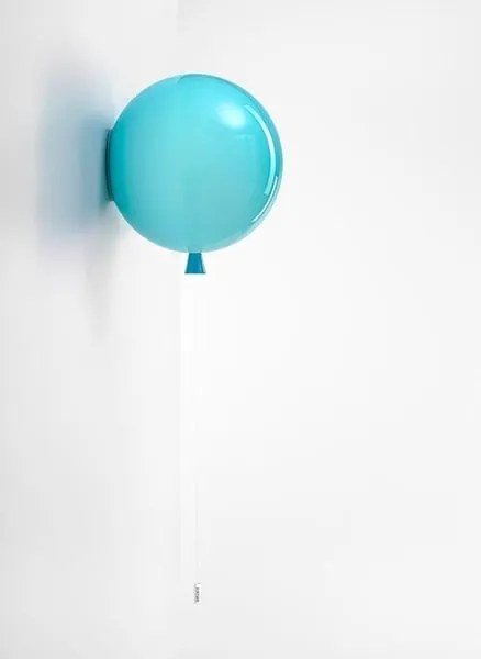 Brokis - Wandlamp Memory Turquoise glanzend / Zilver Glas