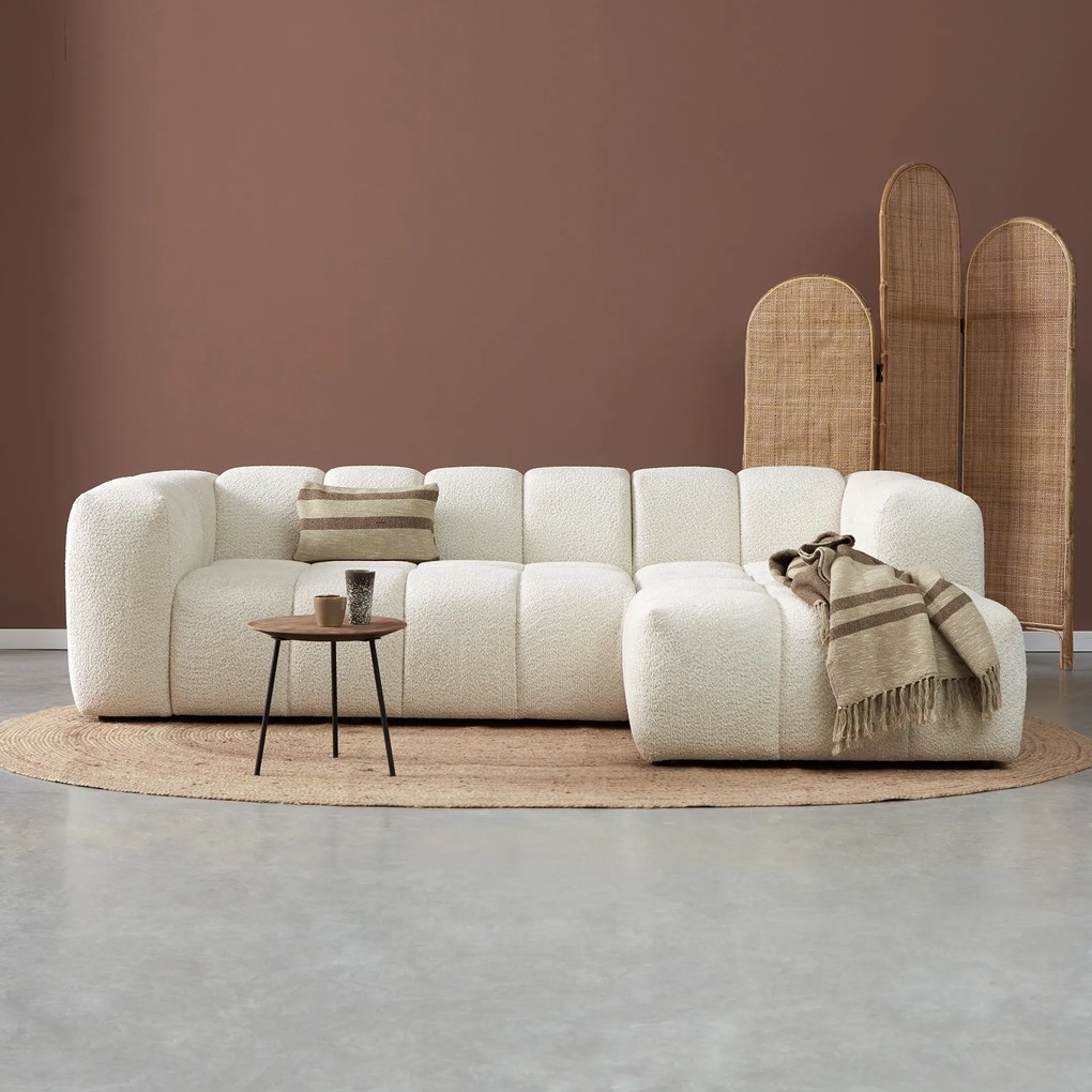 Design Bank Creme Hoek Rechts