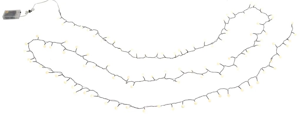 Kerst lichtsnoer groen met 100 LED's wit 5m IP44 - Dasher