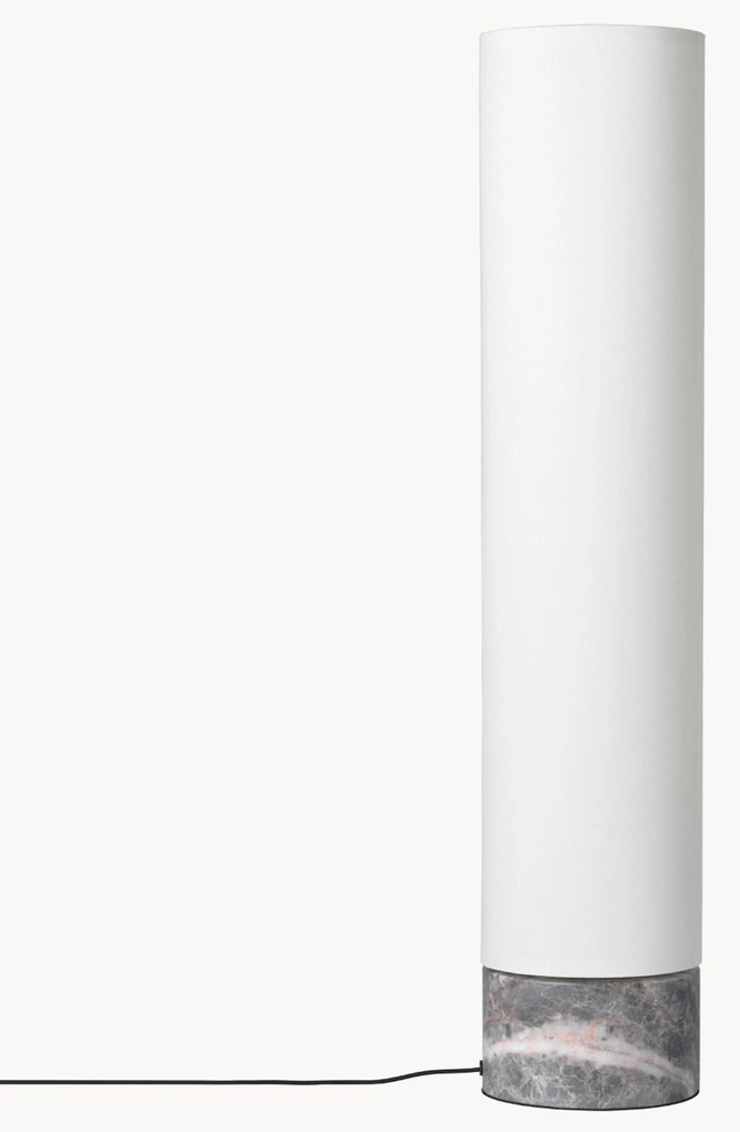 Dimbare LED vloerlamp Unbound met marmeren voet, in verschillende formaten