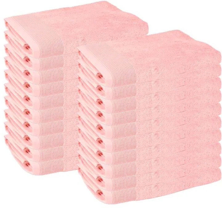 Presence 20-PACK Presence Handdoeken 50 x 100 cm - Roze