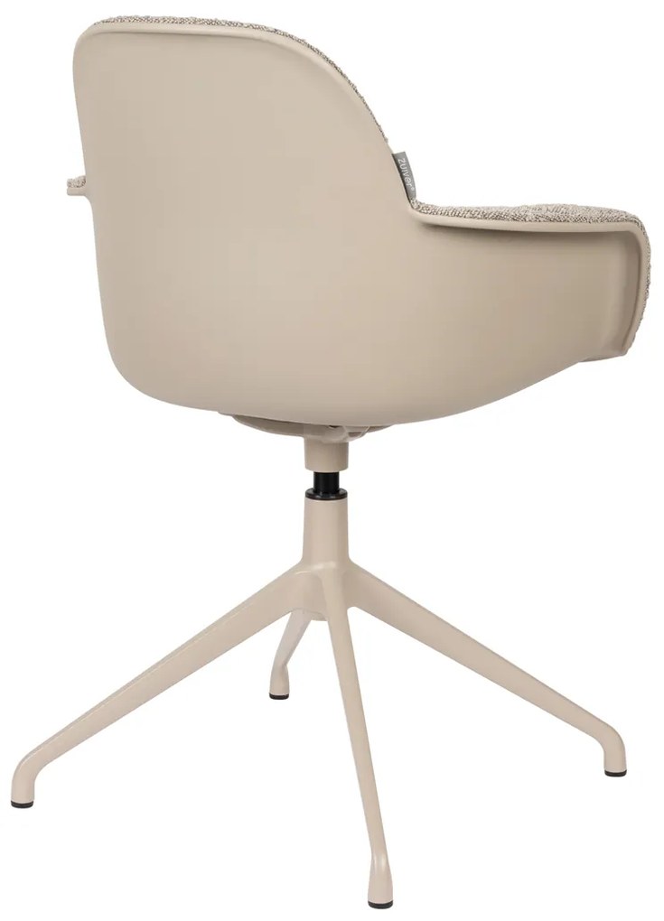 Zuiver Albert Kuip Swivel Draaibare Armstoel Taupe