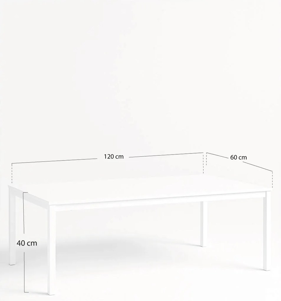Tian Middentafel 120x60cm Wit