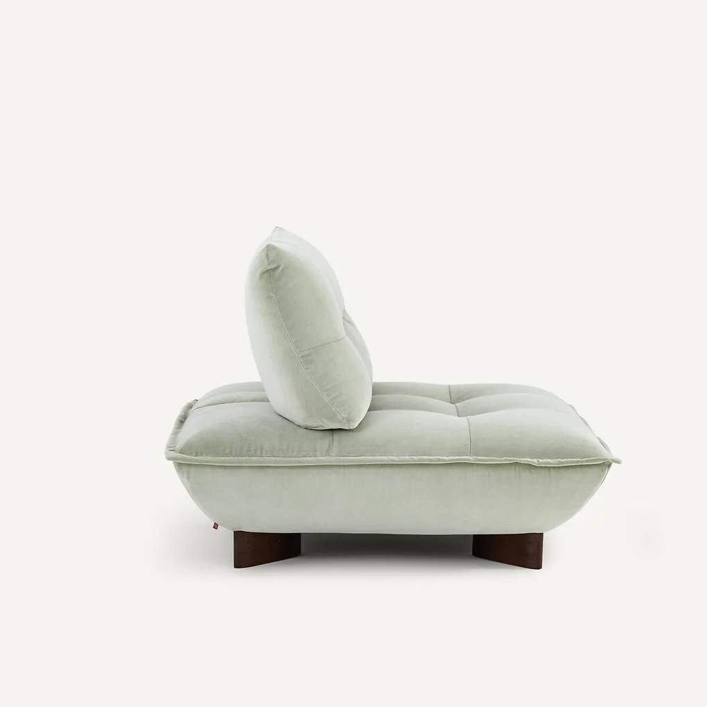 Modulaire fauteuil in stonewashed fluweel, KAORI