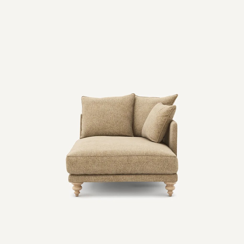 Chaise longue van katoen Lazare