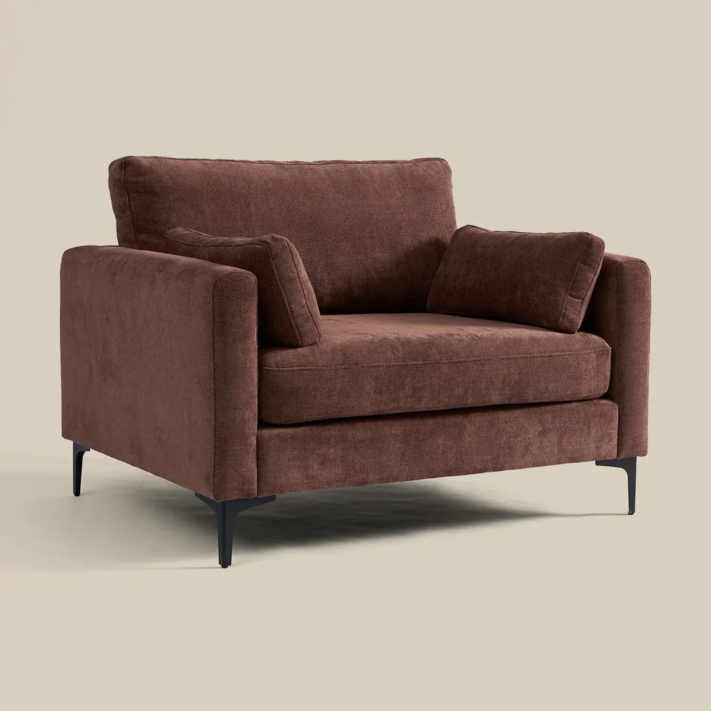 Fauteuil Roodbruine Stof
