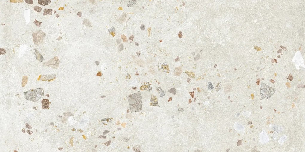 Navale Colmey vloertegel terrazzo 60x120cm ivoor gerectificeerd