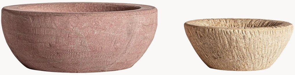 Decoratieve schalen Ura van steen, 2-delig