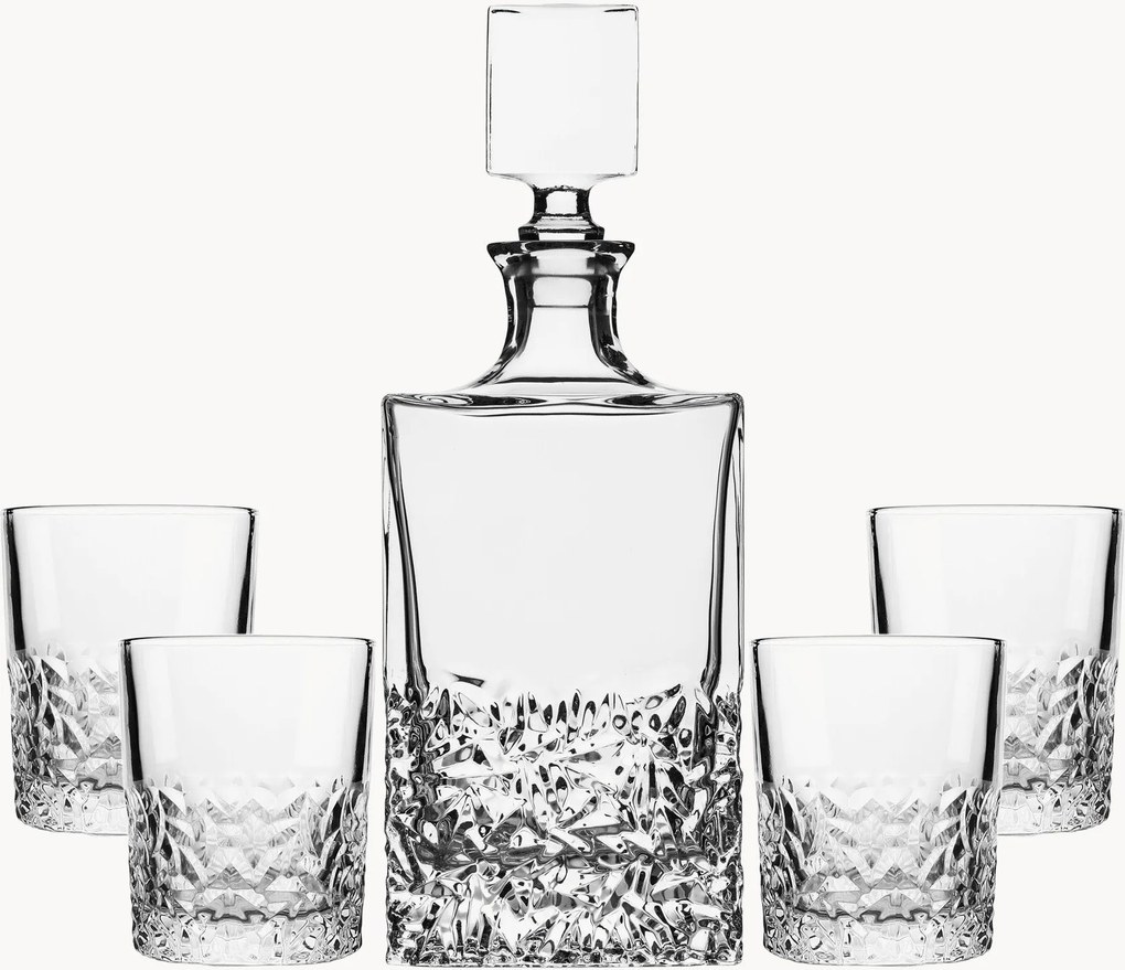 Whiskyglazen Caskor met karaf, 5-delig