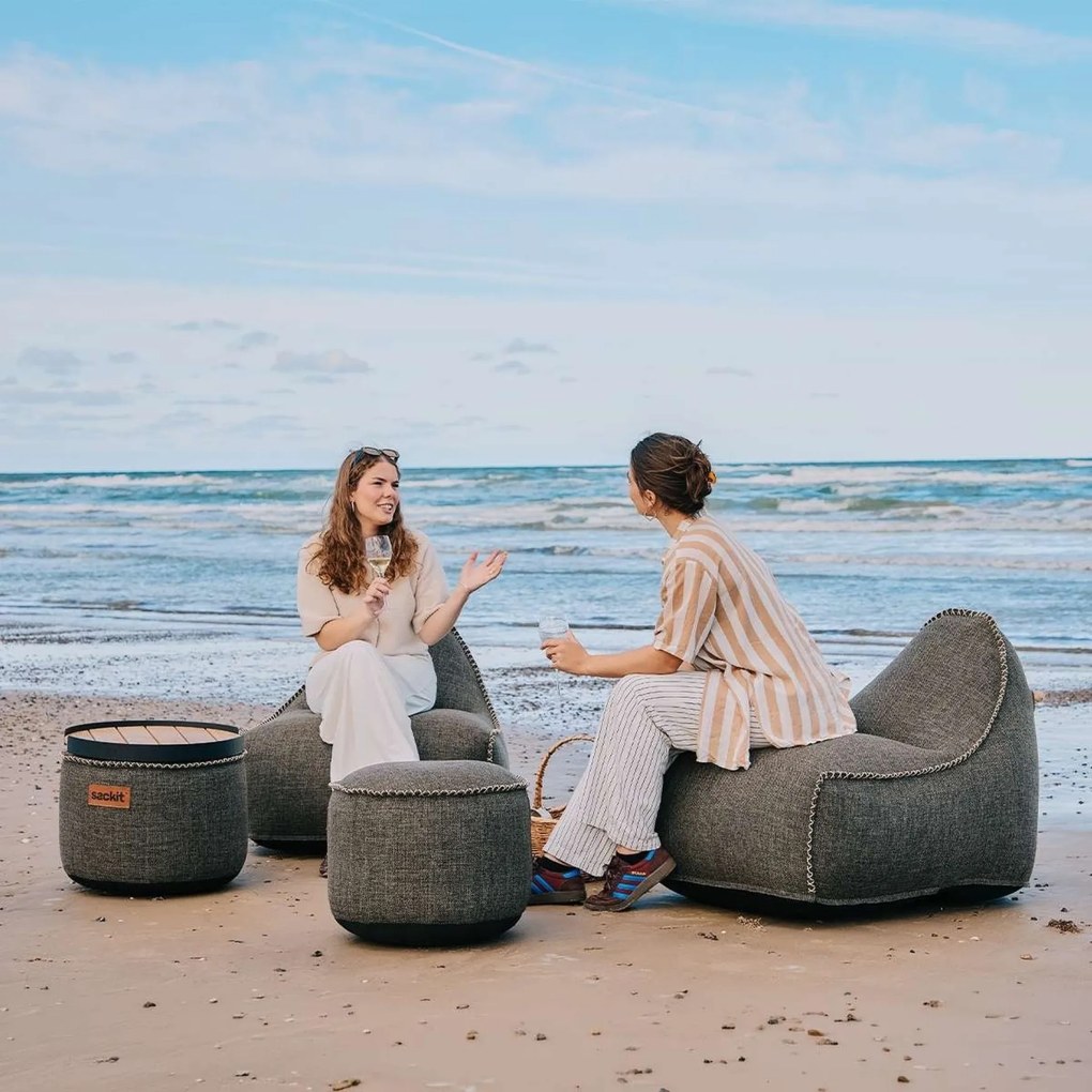 Cobana Lounge Stoel & Pouf Outdoor - Kirra Noir