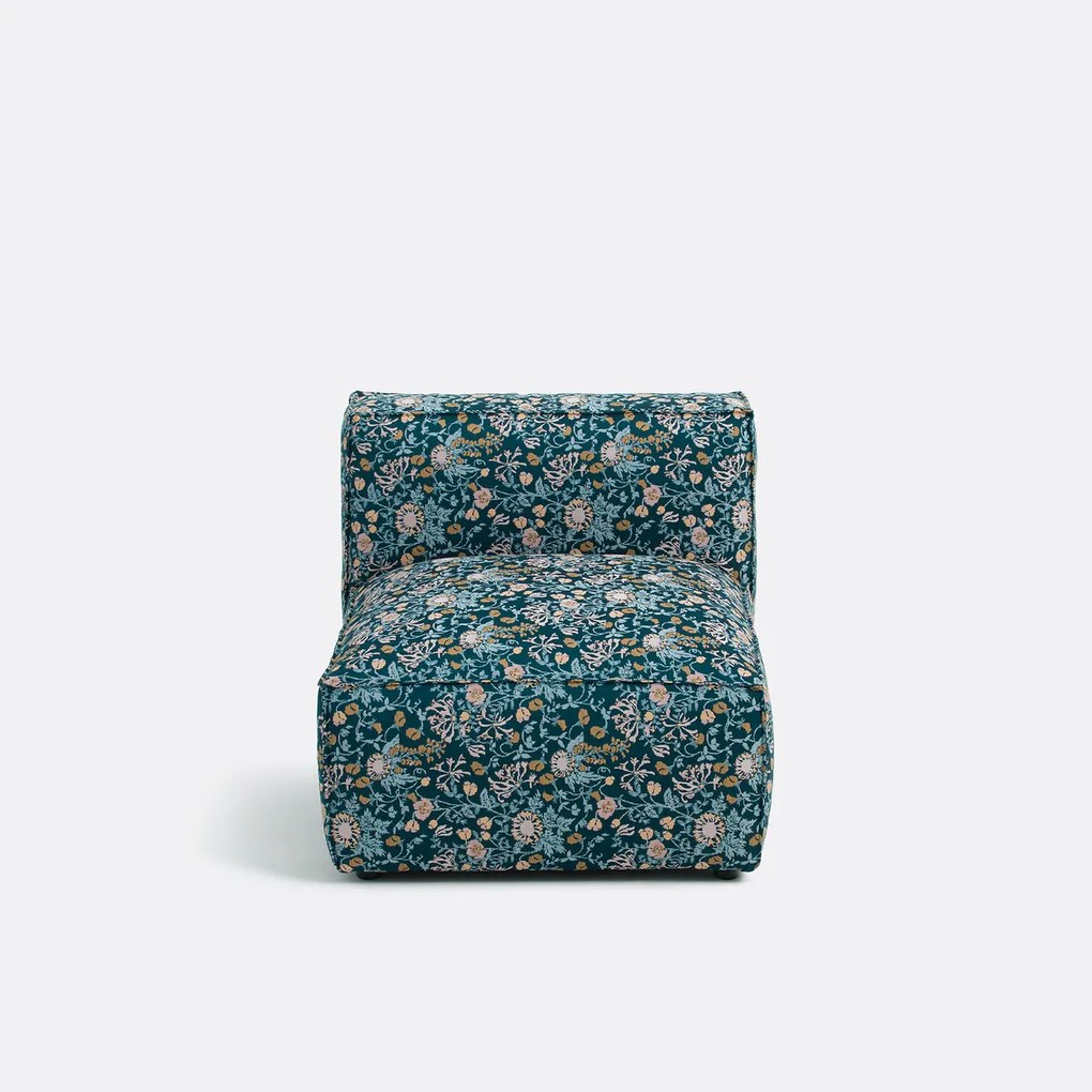 Modulaire bank met bloemenjacquard, Seven