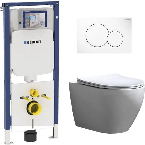 Geberit UP720 Toiletset - Inbouw WC Hangtoilet Wandcloset Rimfree - Beauti Flatline Sigma-01 Wit